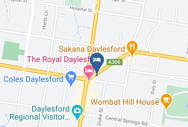 Hepburn - Daylesford Hotel Maps