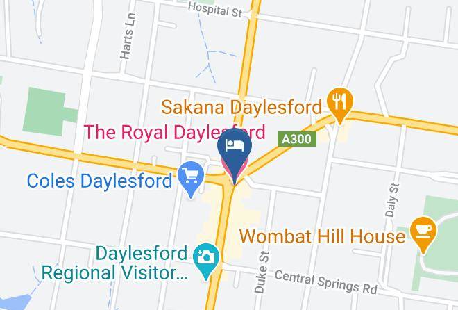 Hepburn - The Royal Daylesford Hotel Maps