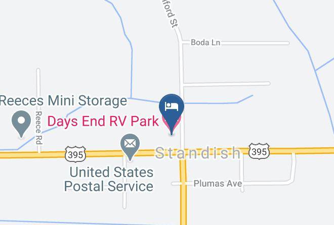 Lassen - Days End Rv Park Maps