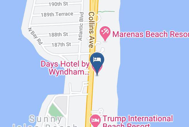 Days Hotel By Wyndham Thunderbird Beach Resort Map