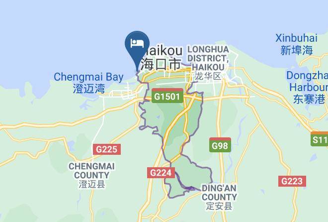 Haikou - Days Hotel & Suites Da Peng Hainan Maps