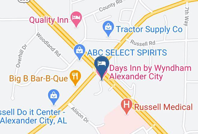 Tallapoosa - Days Inn By Wyndham Alexander City Maps
