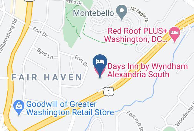 Fairfax - Days Inn By Wyndham Alexandria South Maps