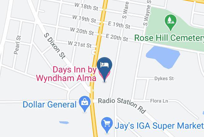 Bacon - Days Inn By Wyndham Alma Maps
