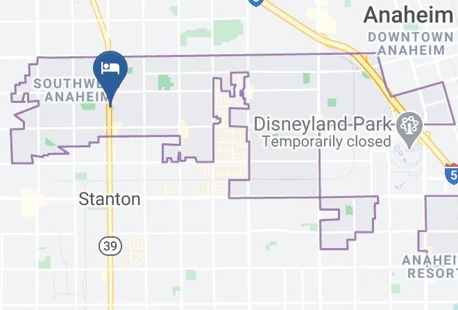 Orange - Days Inn By Wyndham Anaheim Near The Park Maps