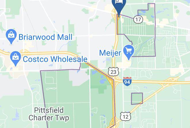Washtenaw County Downtown Pittsfield - Days Inn By Wyndham Ann Arbor Maps