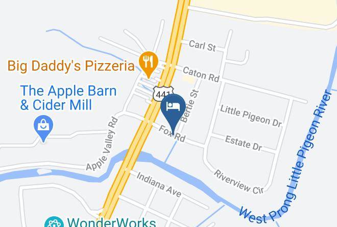 Sevier - Days Inn By Wyndham Apple Valley Pigeon Forge Sevierville Maps