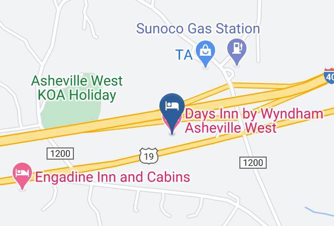 Days Inn By Wyndham Asheville West Map