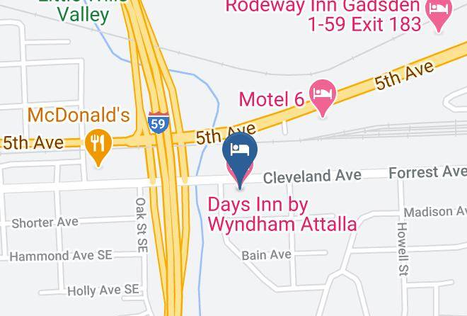 Etowah - Days Inn By Wyndham Attalla Maps