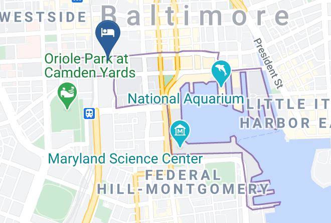 Baltimore City - Days Inn By Wyndham Baltimore Inner Harbor Maps