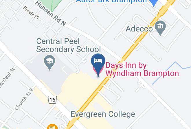 Peel - Days Inn By Wyndham Brampton Maps