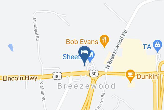 Days Inn By Wyndham Breezewood Map