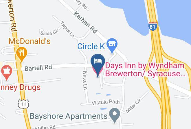 Onondaga - Days Inn By Wyndham Brewerton Syracuse Near Oneida Lake Maps