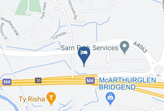 Bridgend - Days Inn By Wyndham Bridgend Cardiff M4 Maps