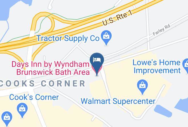 Cumberland - Days Inn By Wyndham Brunswick Bath Area Maps