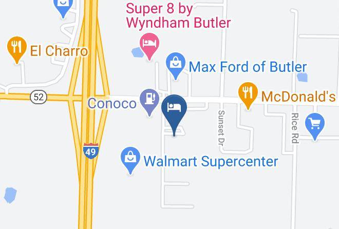 Days Inn By Wyndham Butler Map