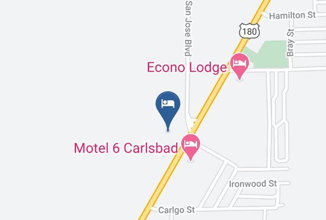 Super 8 By Wyndham Carlsbad Map
