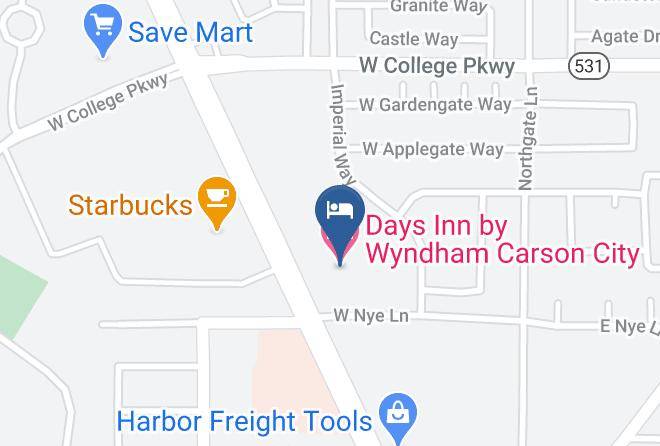 Carson City City - Days Inn By Wyndham Carson City Maps