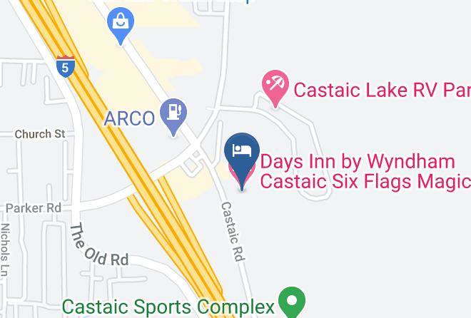 Los Angeles - Days Inn By Wyndham Castaic Six Flags Magic Mountain Maps