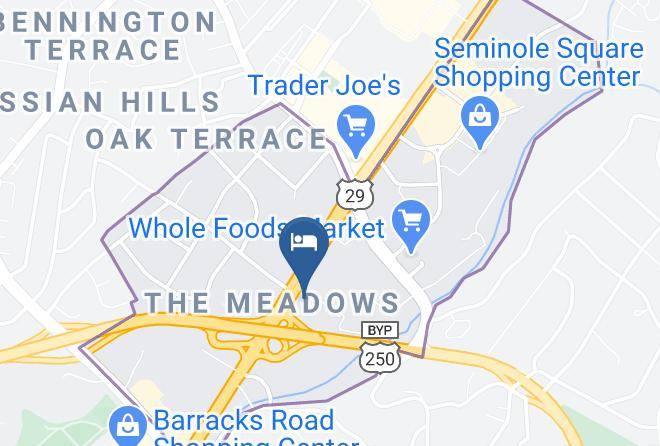 Days Inn By Wyndham Charlottesville University Area Map