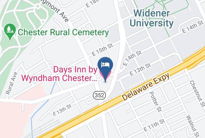Delaware - Days Inn By Wyndham Chester Philadelphia Airport Maps