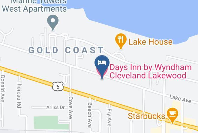 Cuyahoga - Days Inn By Wyndham Cleveland Lakewood Maps