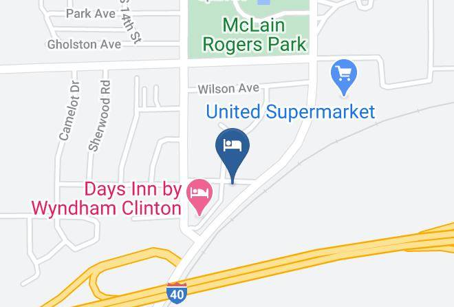 Custer - Super 8 By Wyndham Clinton Maps