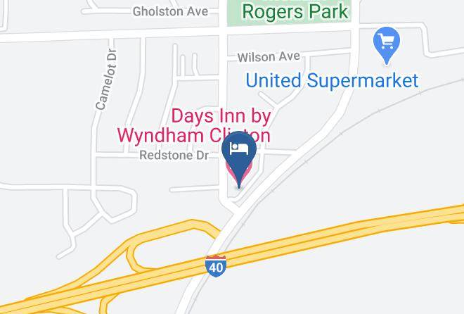 Custer - Days Inn By Wyndham Clinton Maps