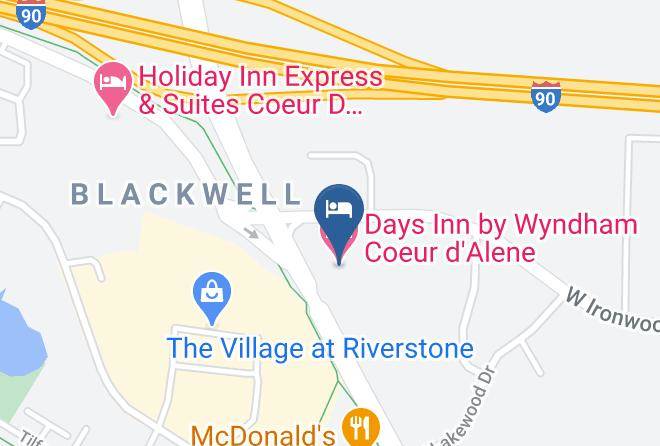 Kootenai - Days Inn By Wyndham Coeur D'alene Maps