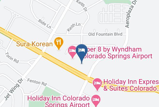 El Paso - Days Inn By Wyndham Colorado Springs Airport Maps