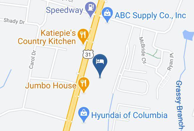 Maury - Days Inn By Wyndham Columbia Maps