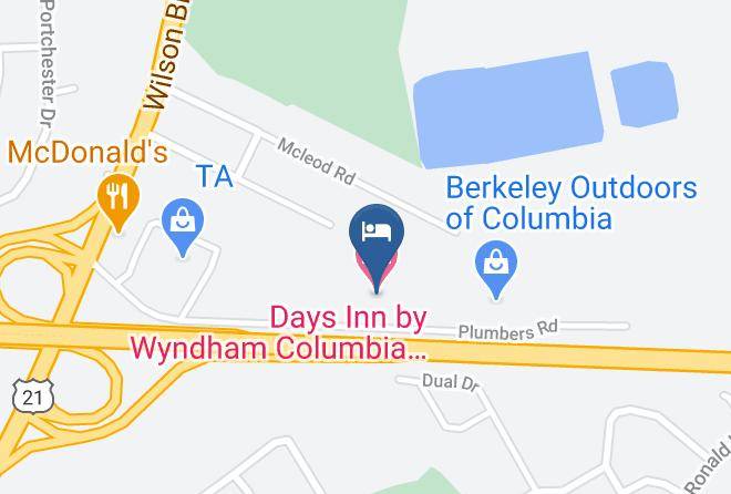 Richland - Days Inn By Wyndham Columbia Ne Fort Jackson Maps