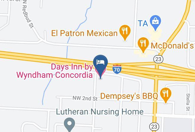 Lafayette - Days Inn By Wyndham Concordia Maps
