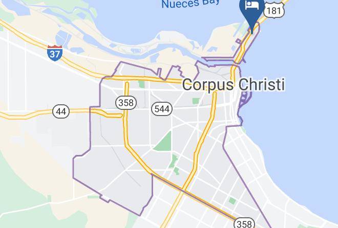 Nueces - Days Inn By Wyndham Corpus Christi Beach Maps