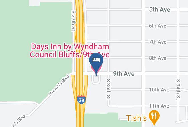 Pottawattamie - Days Inn By Wyndham Council Bluffs 9th Ave Maps