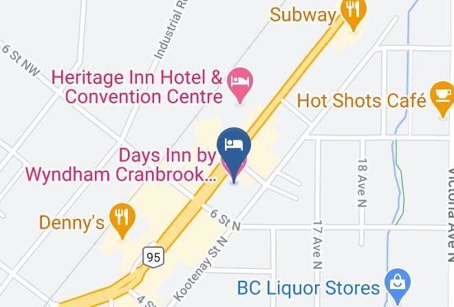 East Kootenay - Days Inn By Wyndham Cranbrook Conference Centre Maps