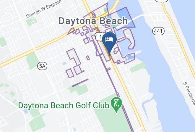 Volusia - Days Inn By Wyndham Daytona Beach Downtown Maps