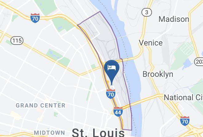 St Louis City - Days Inn By Wyndham Downtown St Louis Maps
