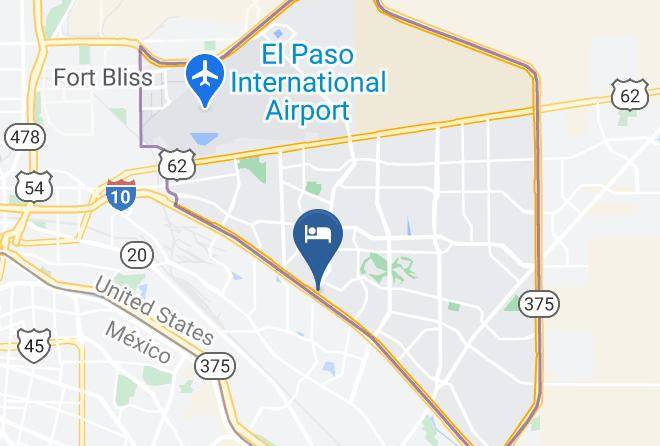 El Paso - Days Inn By Wyndham El Paso Airport East Maps