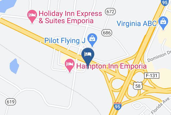 Emporia City - Days Inn By Wyndham Emporia Maps