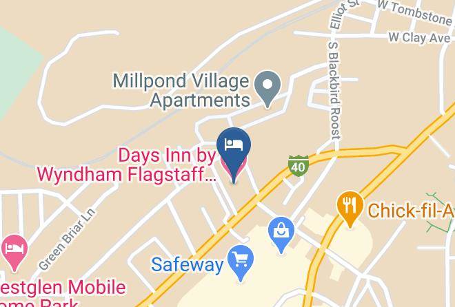 Coconino - Days Inn By Wyndham Flagstaff Near Downtown Nau On Route 66 Maps