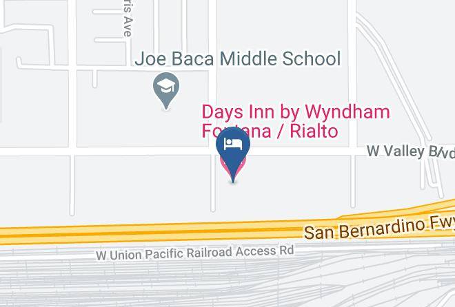 San Bernardino - Days Inn By Wyndham Fontana Rialto Maps