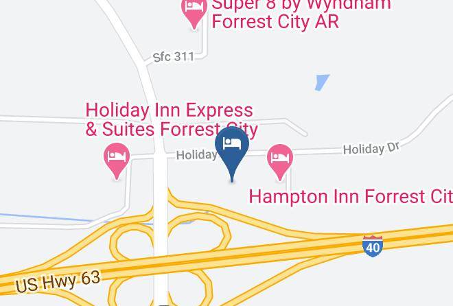 St Francis - Days Inn By Wyndham Forrest City Maps