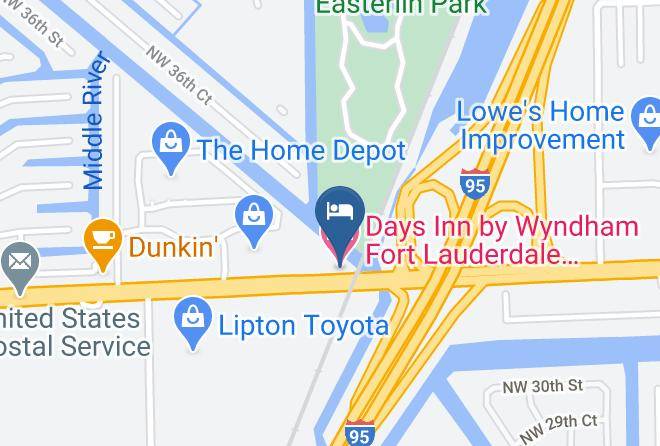 Days Inn By Wyndham Fort Lauderdale Oakland Park Airport N Map