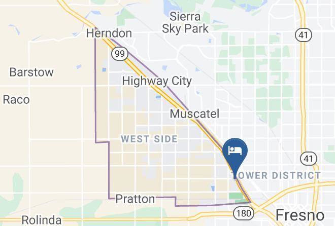 Fresno - Days Inn By Wyndham Fresno Central Maps