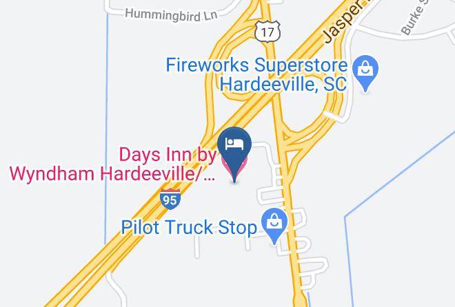 Jasper - Days Inn By Wyndham Hardeeville I 95 State Line Maps