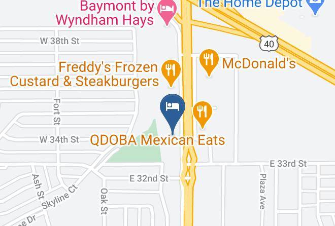 Ellis - Days Inn By Wyndham Hays Maps