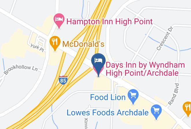 Randolph - Days Inn By Wyndham High Point Archdale Maps
