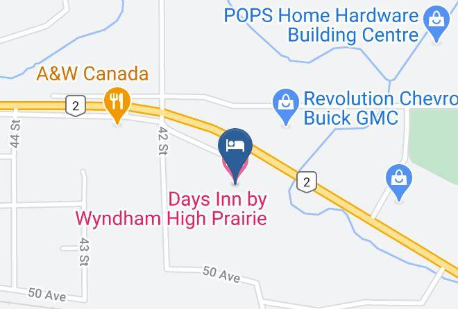 Days Inn By Wyndham High Prairie Map - Alberta - Division 17