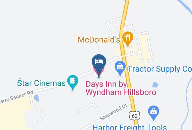 Days Inn By Wyndham Hillsboro Map